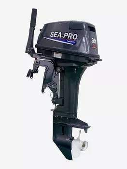 Двухтактный подвесной лодочный мотор SEA-PRO T 9.9 PRO (18 л.с.), Черный