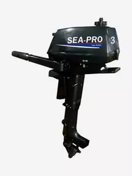 Двухтактный подвесной лодочный мотор SEA-PRO T 3S, Черный
