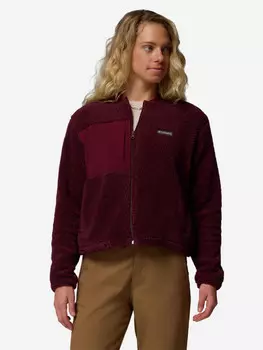 Джемпер флисовый женский Columbia Stellar Path Fleece Bomber Full Zip, Красный