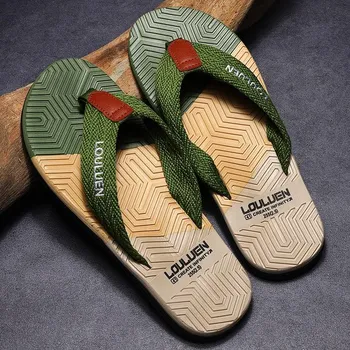 Summer New Style Flip-flops Men s High-end Sense Of Outer Wear Non-slip Sandals Clip Feet Casual Men s Sandals 39 чёрный