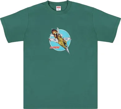 Футболка Supreme Jet Tee 'Dark Teal', бирюзовый