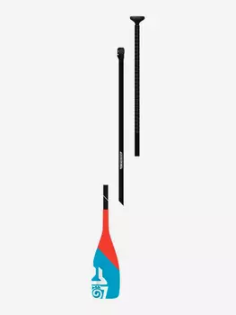Весло для SUP Starboard Lima Tiki Tech Lite S35 размер L, карбоновое, 3-частное, лопасть стекловолокно, Мультицвет