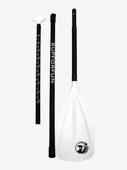 Весло разборное для sup-доски SUPFORFUN из фибергласса 170-220 см, Черный