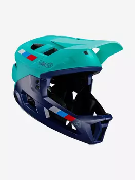 Велошлем подростковый Leatt MTB Enduro 2.0 Junior Helmet, Aqua, XS, 2025 (1024120680), Синий