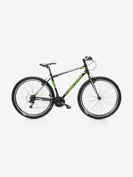 Велосипед CAPRIOLO MTB LEVEL 9.0 (3 X 6), рама алюминий 19'', колёса 29'' (чёрный - зелёный), Черный