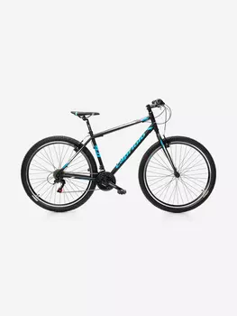 Велосипед CAPRIOLO MTB LEVEL 9.0 (3 X 6), рама алюминий 19'', колёса 29'' (чёрный - синий), Черный