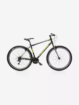 Велосипед CAPRIOLO MTB LEVEL 9.0 (3 X 6), рама алюминий 19'', колёса 29'' (чёрный - жёлтый - зелёный), Черный