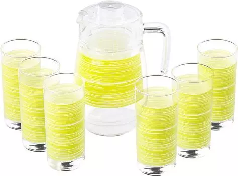 Набор питьевой Luminarc Brushmania Green 7 предметов