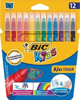 Набор фломастеров Bic Kids Kid Couleur 12 цветов