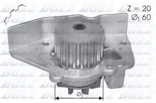 Насос системы охлаждения (помпа) DOLZ N-406