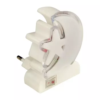 Ночник светодиодный для детской луна DTL-301-Месяц со звездочкой/RGB/4LED/0,5W Uniel