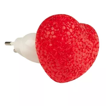 Ночник светодиодный для детской с сердечком Uniel DTL-309-Сердечко/RED/1LED/0,1W