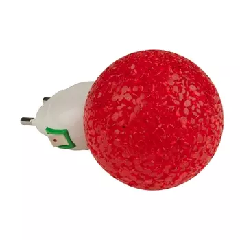 Ночник светодиодный для детской Uniel DTL-309-Шар/RED/1LED/0,1W