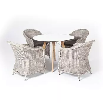 Обеденная группа на 4 персоны, цвет бежевый 4SIS Белла BCR4T1-5-SET beige