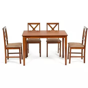 Обеденный комплект эконом (стол + стула)/ Dining (дерево гевея/мдф) Tetchair 8774 13831