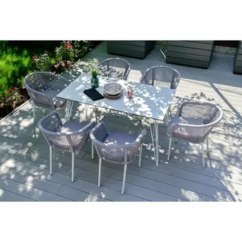 Обеденный стол из HPL 150х80см, цвет молочный 4SIS Руссо 3029-150-80-SHT-TU10 white