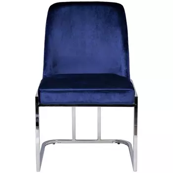 Обеденный стул Garda Decor GY-DC8365-B (Хром/Синий)