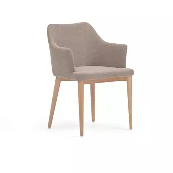 Стул Croft из коричневой синели с ножками из массива ясеня La Forma (ex Julia Grup) арт.148330