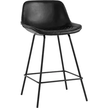 Стул полубарный Stool Group Деймон экокожа черный УТ000036647