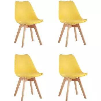Стул Stool Group FRANKFURT NEW желтый 4 шт УТ000037635