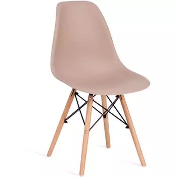 Обеденный стул Tetchair CINDY (Дерево бук,Металл,Пластик/Бежевый)