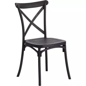 Обеденный стул Tetchair CROSS (Пластик/Черный) 19693