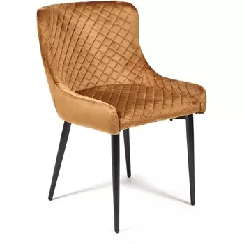 Обеденный стул Tetchair ELI (Металл,Ткань/Коричневый)