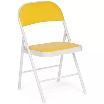 Обеденный стул Tetchair FOLDER (Металл,Экокожа/Желтый) 19659