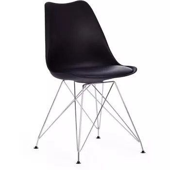 Обеденный стул Tetchair TULIP (Металл,Пластик/Черный)