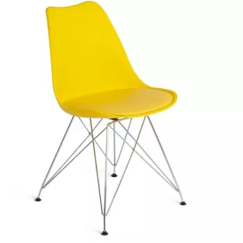 Обеденный стул Tetchair TULIP (Металл,Пластик/Желтый)