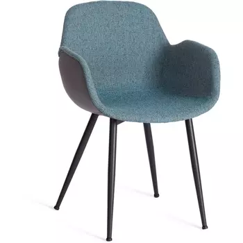 Обеденный стул Tetchair VALENTINO (Металл,Экокожа,Ткань/Серый)