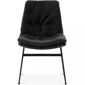 Обеденный стул Vitra ОГОГО Обстановочка! (Вельвет/Серый,Черный) арт.930819