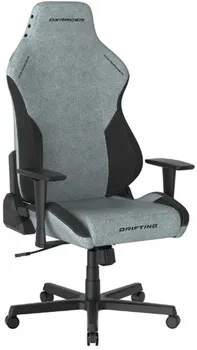 Кресло игровое DxRacer OH/DL23/CN серо-чёрное (ткань, Топ-Ган, подлокотники 3D)
