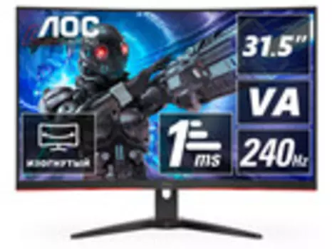 Монитор AOC C32G2ZE 31.5-inch черный