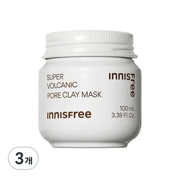 Innisfree Super Volcanic Pore Mask 100 мл, 1 упаковка, 3 шт.