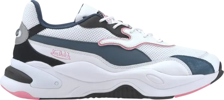 Кроссовки Puma Von Dutch x RS-2K Dark Denim Pink, белый