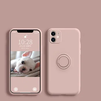 Оригинальный силиконовый чехол-держатель с магнитным кольцом для Iphone 14 11 12 13 Pro Max Xs Max Xr Xs X 14, мягкая автомобильная подставка, чехол с кронштейном на палец For iPhone XR