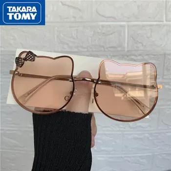 Новинка 2022, женские летние солнцезащитные очки TAKARA TOMY Hello Kitty с УФ-защитой, солнцезащитные очки для взрослых, милые очки для побережья
