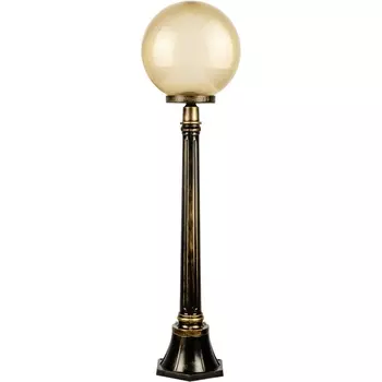 Наземный фонарь IP44 Oasis Light Globo Prism gold 88207PG Gb в форме шара