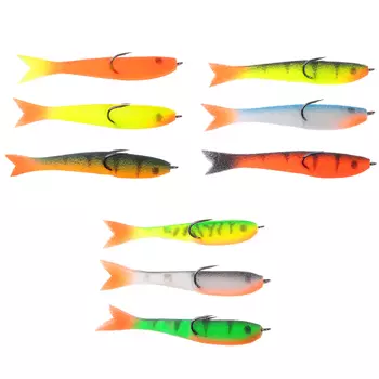 Набор поролоновых рыбок AZOR FISHING 7 см, оснащенные, 3 шт, 3 цвета