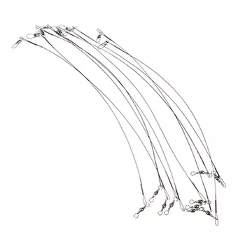 Набор поводков AZOR FISHING 10шт, 10 кг, 25см, черные