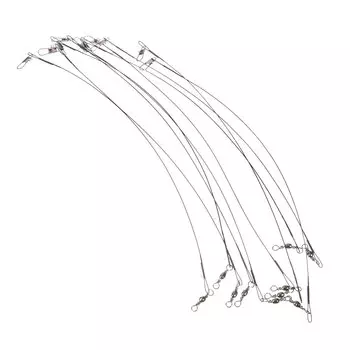 Набор поводков AZOR FISHING 10шт, 10 кг, 25см, черные
