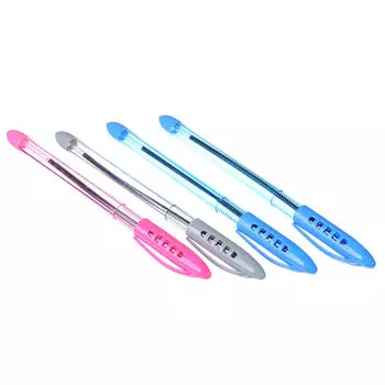 Набор ручек шариковых ClipStudio 0,7 мм, 4 штуки (2с,1ч,1к)