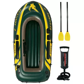Надувная лодка INTEX 68347 Seahawk 2 Set с аксессуарами, до 240 кг