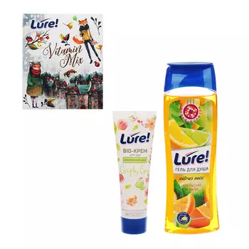 Набор подарочный LURE Vitamin Mix/Herbal Beauty Гель для душа 260мл+Крем для рук 75мл,арт25431/25430