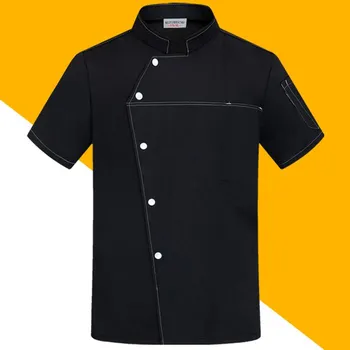 Кухня Куртка шеф-повара Униформа Одежда для повара с короткими рукавами Услуги общественного питания сюртуки Рабочая одежда XXXXL белый