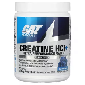 GAT, Sport, гидрохлорид креатина с добавкой Ultra Performance Matrix, голубая малина, 180 г (6,35 унции)