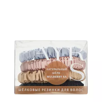 AYRIS SILK AYRIS SILK Набор узких шелковых резинок для волос