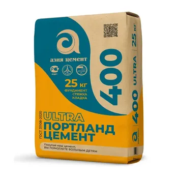 Цемент Азия Цемент M400 ЦЕМ II А-П 32.5 Н 25 кг