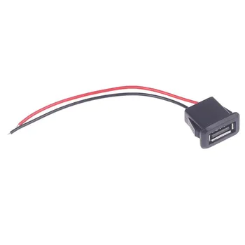 Usb2.0 Женский разъем зарядного порта с кабелем USB-разъем для зарядного устройства